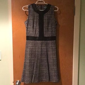 Black and white houndstooth dress